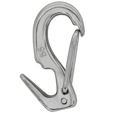 Imagem de Mosquetão Aço Inox 65 Mm Engate Rápido E Gancho De Pressão - Abrolhos 