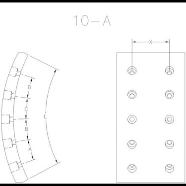 Imagem de Lona freio Chevrolet D-20 1992 a 1998 Fras-Le CB/52