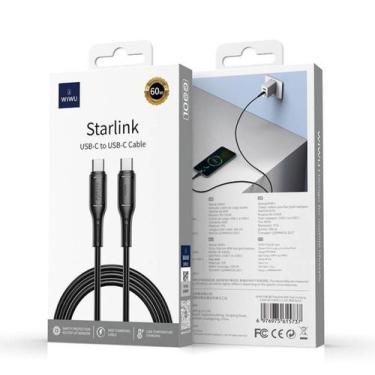 Imagem de Cabo wiwu starlink tipo-c x tipo-c 60w 100cm preto 5737