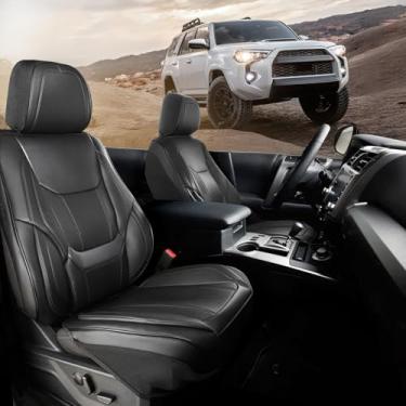 Imagem de Coverland Capas de assento de carro personalizadas compatíveis com CR-V, HR-V, CX-5, 4Runner, RAV4 - Protetor de couro premium antiderrapante à prova d'água com ajuste personalizado no banco dianteiro