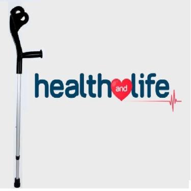 Imagem de Muleta Canadense de Alumínio com Apoio Fixo Preto 110 KG - par