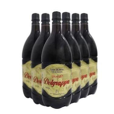 Imagem de Vinho tinto seco - bordo - delgrappa - 6 x 2 lt