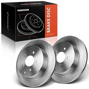 Imagem de A-Premium Rotores de freio a disco ventilados traseiros de 12,11 polegadas (308 mm) compatíveis com modelos selecionados Nissan e Infiniti - Murano, Pathfinder, Quest, FX35, FX37, FX45, JX35, M35h,
