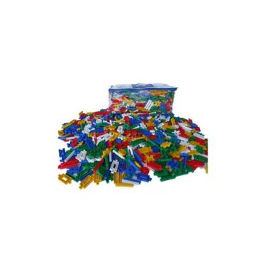 Imagem de Monta Monta Infantil Lig Barras para crianças C/ 70 peças super divert