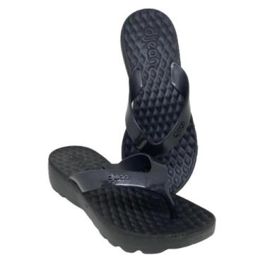 Imagem de Tamanco Dijean Chinelo Feminino Anabela Baixo Confortável Sandalia aza