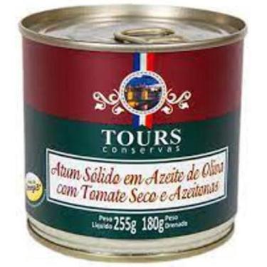 Imagem de Atum Sólido Em Azeite Com Tomate Seco E Azeitona Tours 255G