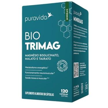 Imagem de Bio Trimag 120 Cápsulas - Puravida - Magnésio Bisciglinato, Dimalato, Taurato