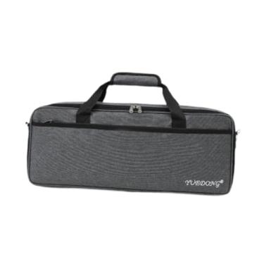 Imagem de MERIGLARE Bolsa de pedal de pedal de guitarra Pedalboard Zipper bolsa, 52x20x12.5cm