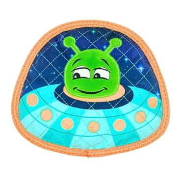 Imagem de ReadyHound Brinquedo durável UFO Alien Squeaky Dog para mastigadores agressivos, brinquedo de mastigar resistente e agressivo, brinquedo mastigável para cachorros, cães pequenos, médios e grandes