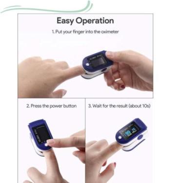 Imagem de Kit 2 Oximetro Digital De Dedo Pulso Saturação De Oxigênio Artic - Oxi