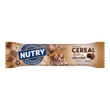 Imagem de Kit c/ 4 Barra de Cereal Bolo de Chocolate Nutry Pacote 22g