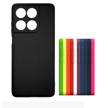 Imagem de Capinha Capa Compativel com Moto Edge 60 Fusion Silicone Macia Aveludada Premium Forro Interno Preta