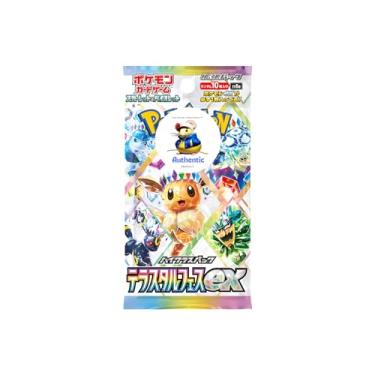 Imagem de Terastal Festival Japanese Pokemon Booster Pack | Cartas colecionáveis Pokémon | 1 x Booster Pack | Autenticado TCYM | Para fãs de Eevee & Eeveelutions | Evoluções prismáticas japonesas |