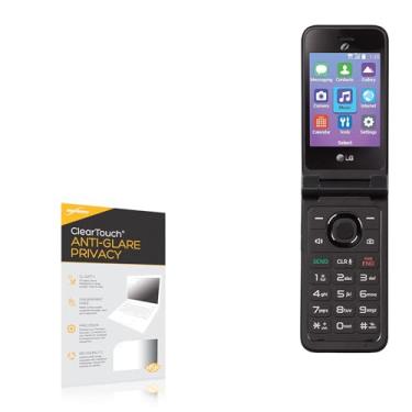 Imagem de BoxWave Protetor de tela compatível com LG Classic Flip - Privacidade antirreflexo ClearTouch (pacote com 2), película flexível antirreflexo