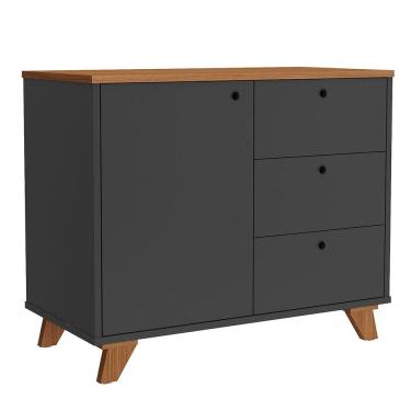 Imagem de Balcão para Escritório 3 Gavetas 1 Porta Luciano