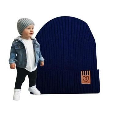 Imagem de Touca De Frio Gorro Bebê Infantil Beanie Boina menino Unissex preto va
