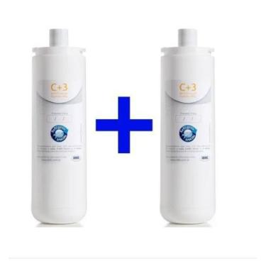 Imagem de Kit c/ 2 refil girou trocou c+3  filtro purificador de agua bacteriolo