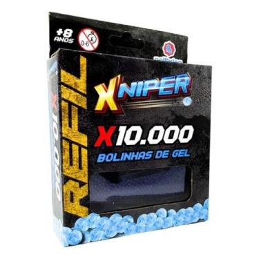 Imagem de Gn013 - refil xniper 10.000 bolinhas de gel - POLIBRINQ