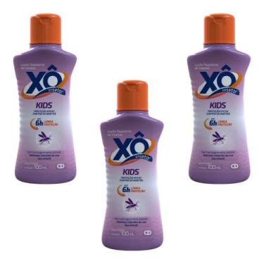 Imagem de Kit Xô Inseto Kids Loção Repelente Infantil Com 3 Unidades De 100ml Ca