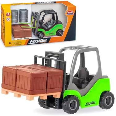 Imagem de Brinquedo Colecionável Empilhadeira Miniatura Agile Working Verde