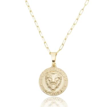 Imagem de Colar Folhado A Ouro Legitimo Moeda Antiga Premium