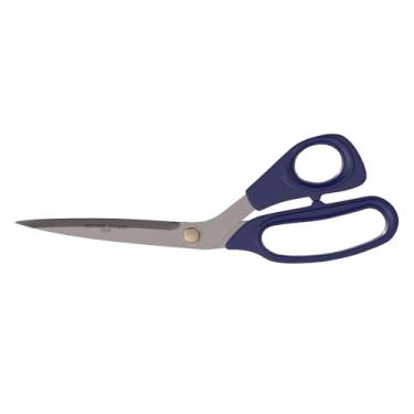 Imagem de Klein Tools Tesoura de corte dobrada 7310, feita nos EUA, cortadores ambidestros grandes de aço inoxidável de 28 cm com lâminas longas e alças dobradas para uso profissional e doméstico