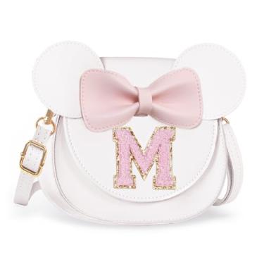 Imagem de Aganmi Linda bolsa tiracolo para meninas 2, 3, 4, 5, 6, 7, 8 anos, presente de aniversário, carteira infantil, Creme, 7.1*6.7*3.1in (18*17*8cm)