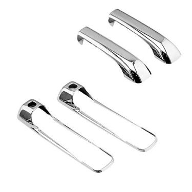Imagem de SEGADEN Capa de maçaneta cromada compatível com Dodge Ram 1500 2500 3500 Jeep Grand Cherokee Commander (2 portas com fechadura de passageiro) XG7756