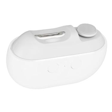 Imagem de Clipper Elétrico de Unhas, Ergonômico 3 Em 1 Trimer de Unhas Lâmina Arredondada para Casa (Branco)