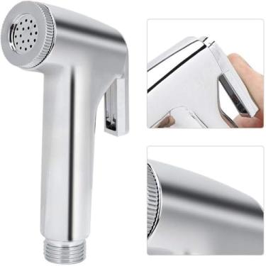 Imagem de Ducha Higiênica Flexível Cromada 1,2m – Gatilho em Metal e Suporte ABS