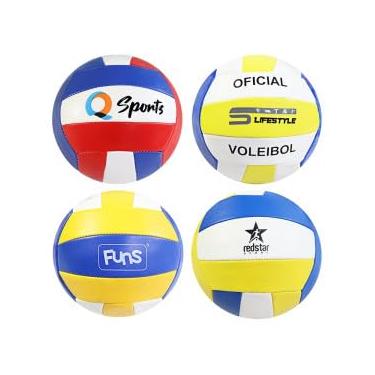 Imagem de Bola de Vôlei Oficial, 22cm, PVC e Vinil, 280g, Cores Sortidas