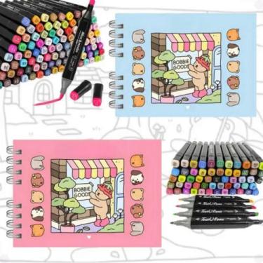 Imagem de Kit Livro Bobbie Goods Capa Dura mais 60 Canetas Ponta Dupla - Livro c