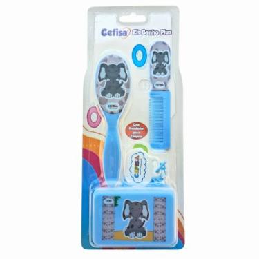 Imagem de Kit Banho Bebê Plus Escova, Pente e Saboneteira Brinde 1 Prendedor de 