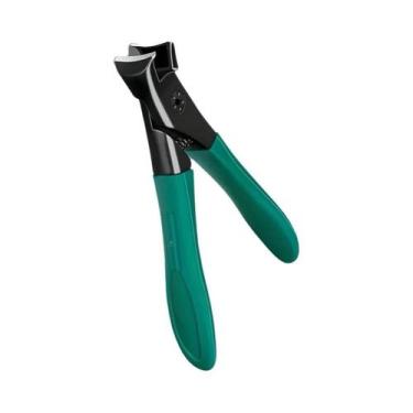 Imagem de Cortador De Unhas De Aço Inoxidável Cinza Para Unhas Grossas Aparador 