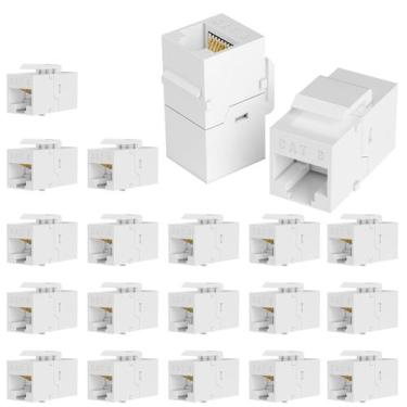 Imagem de Acoplador RJ45 VANDESAIL Cat6 Keystone Jack, pacote com 20 unidades, b