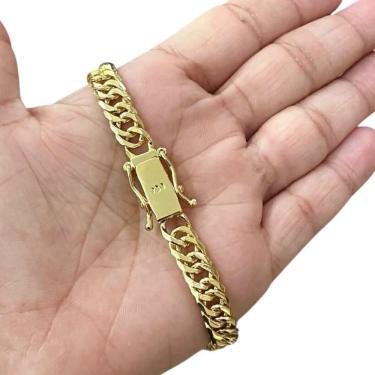 Imagem de Pulseira Grumet 10Mm Banhado A Ouro 18K Marca 750