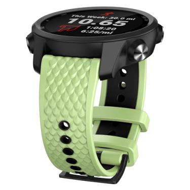 Imagem de ISABAKE Pulseira de relógio de 20 mm compatível com Coros Pace 2/Coros Apex 42 mm/Apex 2, pulseira de substituição de silicone macio de liberação rápida para relógio inteligente Coros Pace 2 feminino