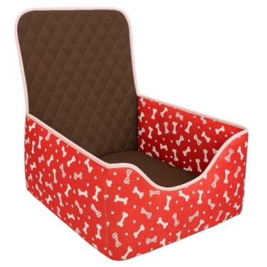 Imagem de Capa Protetora Assento Banco de Carro Pet Cama Cachorro Lavável Eco Reutilizável(Pink Estampado,P)