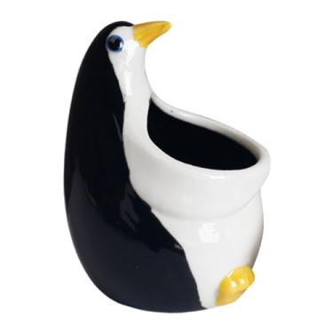 Imagem de IEUDNS Vaso de plantas prático, versátil, bonito, decoração, vaso de flores exclusivo, cerâmica para quintal, interior, exterior, pátio, pequenas plantas, 7.9 Cm X 11 Cm X 7.4