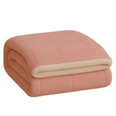 Imagem de Edredom Queen & Cobredom Casal - Kit Aconchegante com Forro Sherpa e Estampas Exclusivas para Inverno(rose)