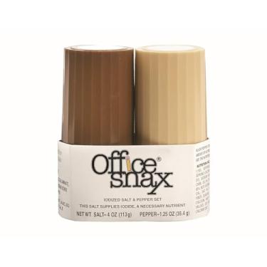 Imagem de Office Snax OFX00057 Conjunto de saleiro e pimenteiro, um saleiro de 118 ml e um pimenteiro de 35 g
