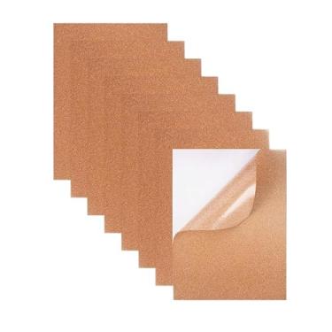 Imagem de predolo 8 peças de placas de cortiça decorativas multifuncionais de 21 cm x 29,7 cm, artesanato faça você mesmo, decoração de parede para bar, café, decoração