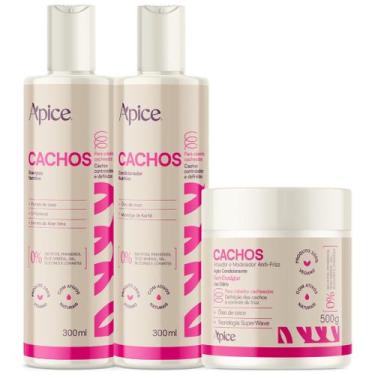 Imagem de Kit Apice Shampoo + Condicionador + Ativador De Cachos Tratamento Capi