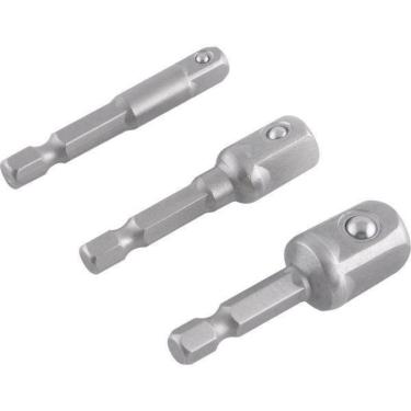 Imagem de Jogo de Soquetes Cromo Vanádio 1/4, 3/8 e 1/2 - 3 Peças