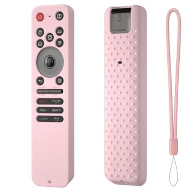Imagem de Hi Color Capa de silicone para LG MR25GA, capa protetora compatível com 2025 LG OLED Smart TV C5 B5 G5 M5 Series Remote MR25GA capa (rosa)