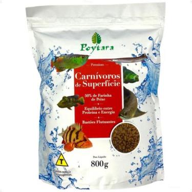 Imagem de Ração Poytara Carnivoros De Superficie 800g Bag