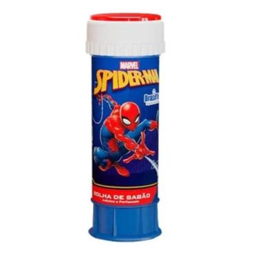 Imagem de Brinquedo Bolha De Sabão Homem-Aranha Com Jogo Na Tampa Brasilflex