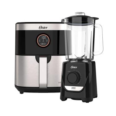 Imagem de Kit Fritadeira Black Inox E Liquidificador Power Oster