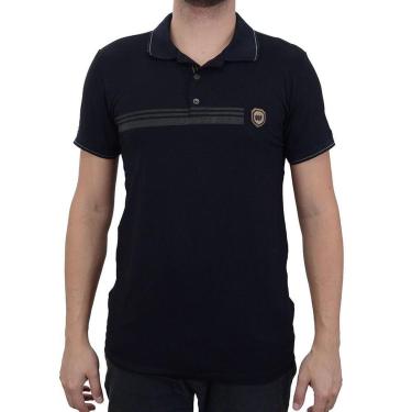 Imagem de Camisa Polo Masculina Olho Fatal Preta - 9501401076-Masculino