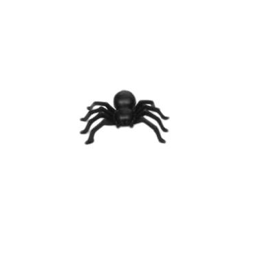 Imagem de Mini Aranhas Decorativas de PVC, 2,1 x 1,4 cm, Kit com 50 Unidades, para Halloween e Festas